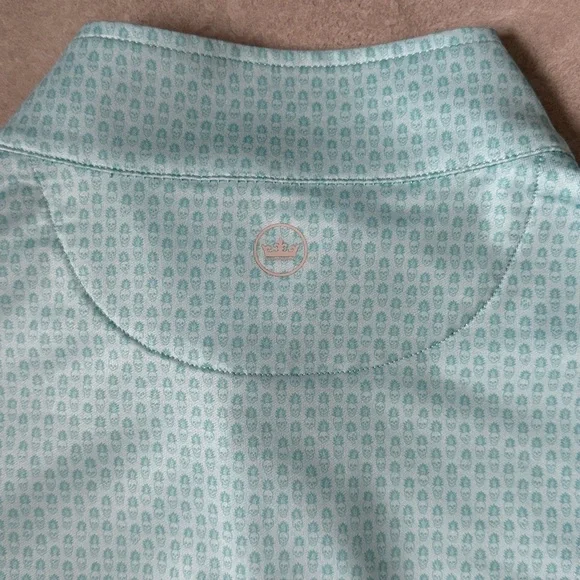 Peter Millar Perth Pina Skullada Performance Quarter-Zip Golf Pullover Men’s XL - Picture 7 of 9
